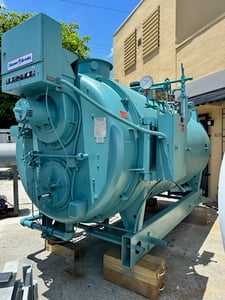 125 HP Cleaver-Brooks #CB-200-125, Steam Boiler, Natural Gas/Oil, 150 psi, 5230000 BTU/hr., 208 V, 1990