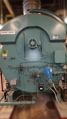 300 HP Cleaver-Brooks #CBLE-200-300-150, Steam Boiler, Natural Gas/Oil, 150 psi, 12247000 BTU/hr., 2009 (2