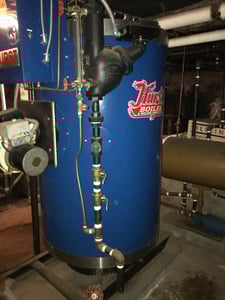 15 HP Hurst, High Pressure Boiler, 55 sq.ft., 518 lbs./hr., 150 psi
