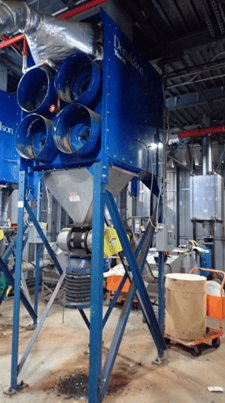 Donaldson Torit #DFT-2-4, Dust Collector System, Bag In/Bag Out Filter Housing, Exhaust Blower, Final Filter