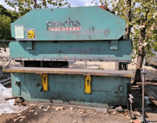 90 Ton, Piranha #9510, Brake Press, 10' L, 8' 6' ' bet. housing, 6" Ram, 15" Open Ht, 8" Throat Depth