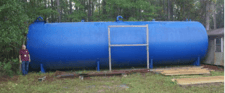 25000 gallon Steal Tank, Single wall