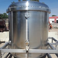 1100 gallon Stainless Pressure Vessel, w/cooling plates