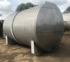 5000 gallon Stainless Steel Tank, 112" diameter x 172" L