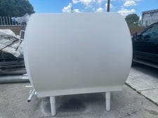 1500 gallon Pfaudler Co, Horizontal Stainless Steel Material Storage Tank, 6' diameter x 7' 6" L, w/stand