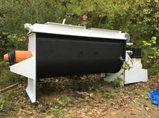 500 gallon Steam Jacketed Agitated Steel Tank, 5000 lb., belt driven, 40 HP, 4" bottom discharge