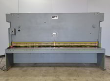 1/4" x 12' HTC #250-12A, hydraulic shear, motorized Back Gauge, 25 HP, 3-phase