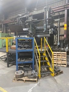 108" Bullard, vertical boring mill, 108" chuck, 122" swing, 84" under rail, 100 HP drive