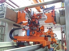 Galdabini #Twin-3000, 300 ton automatic pipe straightening machine, 5.5"-48" pipe diameter