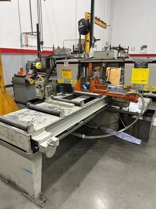12.75" x 12.75" Hem #H90A-1-B/F, automatic horizontal band saw, 12'10" x 1" blade, 3 HP, 1999