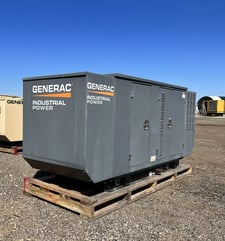 35 KW Generac #9E642LB, propane generator, weather protected enclosure, 120/240 Volts, 500 hours, 2013
