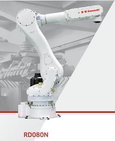 Kawasaki, RD080N, 5-Axis palletizing robot w/E03 Control, Teach pendant, cables, warranty, brand new, #105189