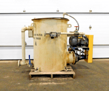 Cake wash tank with Carver pump 855-OH, 15 HP, 1765 RPM, 230/460 V.