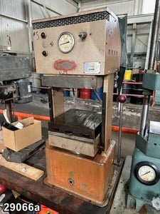 50 Ton, PHI, hydraulic lab press, slab side, upstroke type, 6" stroke, 15" daylight, #29066