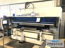 143 Ton, Trumpf #TruBend-5130, 8-Axis, 10.7' OA, 106" between housing, 6-Axis Back Gauge, upper/lower