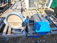 Image for 24" Kitz MERAC-350SRLN F16+F25, class 150 butterfly valve with actuator, flange connection ends