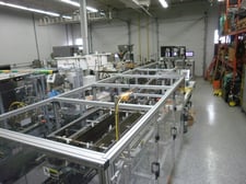 Langen #B1-MG, Semi-Automatic Pizza Cartoner, w/ Nordson Vista #3400 Glue System, 8' " Loading Conveyor, 230