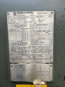 1000 KVA 12470 Delta Primary, 480 Delta Secondary, 3 phase, Padmount Transformer