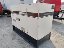 40 KW Multiquip #DCA45SSIU4F, trailer mounted, Tier 3, sound attenuated enclosure, 120/240/208/277/480 Volts