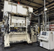 300 Ton, Minster #E2-300-72, straight side double crank, 4" stroke, 26" Shut Height, 6" adj., 120 SPM, 22"