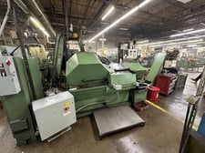 5/8" x 4" EW Menn #GW-120H, high speed thread roller, with 36" vibratory bowl & stand, 55-230 PPM, 1989