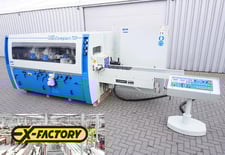 Leadermac #LMC-723C, Feed Through Moulder, 7-Head, 10 HP, 6000 RPM, 78 FPM, 400 V., 2010