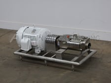 600 GPM @375 PSI, Waukesha #130UTS, Positive Displacement Pump, 300°F, 15 HP
