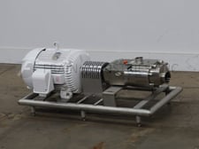 600 GPM @375 PSI, Waukesha #130UTS, Positive Displacement Pump, 300°F, 15 HP