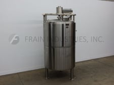 1056 Gal. Lee #4000LU7S, Stainless Steel Jacketed Process Tank, 100 PSI @ 338&deg;F, 66" diameter X 94-1/2" D