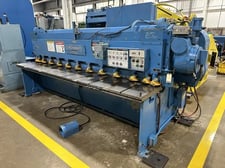10 gauge x 10' Cincinnati #1010, Mechanical Power Squaring Shear, 36" Back Gauge