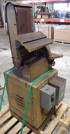 6" x 12" Powermatic #BD31A, Belt Sander, 48" Belt, 7" x 17-1/4" Table, 2850 SFPM, 400 CFM Dust Collector, 2 HP