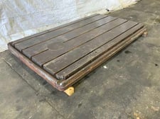 161" x 107" x 6" T-Slotted Floor Plate, 5 Slots