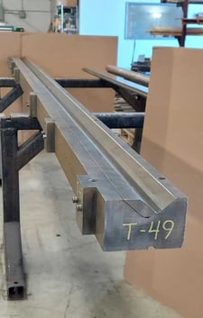 V-Die w/ Hardened Insert, 4-1/4" Die Height, 168" x 3-3/4"