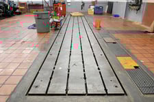 60" x 420" T-Slotted Floor Plate, 5 Slots