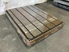 55" x 78" T-Slotted Floor Plate, 5 Slots