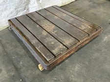 66" x 60" 6" Thick T-Slotted Floor Plate, 5 slots