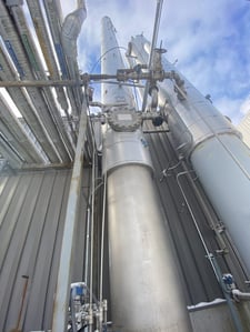 30" x 60' A & B Process Systems #SRXC, Stainless Steel Column, 50 PSI, 350°F, 2011