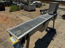 18" diameter x 8' long, Stainless Steel Screw Conveyor