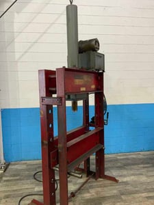 50 Ton, Blackhawk #AP-100, H-Frame Hydraulic Press, 30" Stroke, 42-3/4" x 17" Bed, 8-3/4" Opening, 2 HP