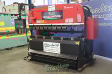 88 Ton, Amada #RG-80, hydraulic CNC press brake, 8' overall, 80.8" between housing, 15.76"throat, 3-Axis