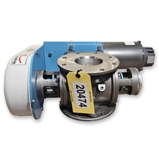 4" Carolina Conveyor #RVC, Stainless Steel round rotary airlock valve, 1/2 HP, 24 RPM