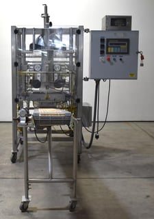 Tucs #TVF-10-25-C, Form Fill and Seal Machine, 70 PPM, 12" W x 36" H Pouch Capacity, GE Fanuc PLC Control