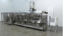 Mespack #H-220 FED, Form Fill and Seal Machine, 250 ml Fill Capacity, AB CompactLogix L43 Control, TAEevo