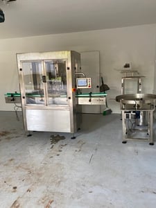 Shanghai JiaoBan Bottle Filling Line, Filer & Dropper, 220 V.