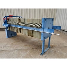 32" x 32" MW Watermark #FP800G32L-19/37-10/20ASX, Filter Press, 100 PSI, 4300 PSI Relief Pressure, 40 Plates