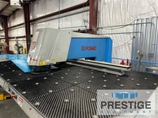 33 Ton, Euromac #MTX Punch, 50" x 50", 6-Station Turret, (3) Auto Index, (3) Multi-Tool Station, Loaded w/