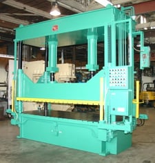 100 Ton, HSI, 117" x60", down-act, 47" daylight, 30" stroke, 4-post, floor standing, #1569