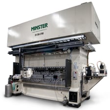 316 Ton, Minster #EV-315-3700-1205, Flywheel Lamination Press, 350 SPM, 1.3" Stroke, 38.94" SH