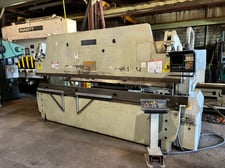 100 Ton, Accurpress #710012, CNC Hydraulic Press Brake, 12' overall Bending length, 34" H bed, 8" stroke, 10"