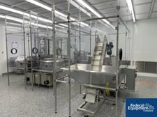 Cozzoli Ophthalmic #RFPCquad, Monoblock Filling Line, 180 Bottles/min., 15 mL Bottles, Discharge Accumulation